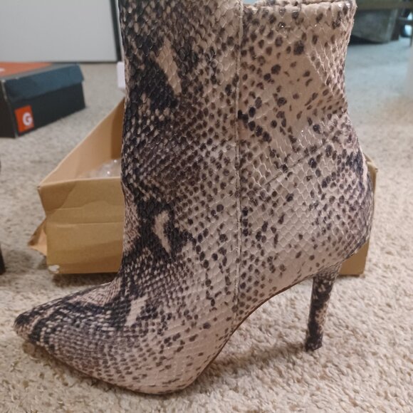 Snake Print Mid-Calf Boot - Picture 5 of 5
